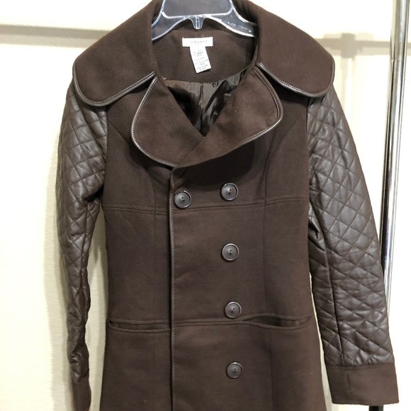 Vertigo - Brown Pea Coat - Picture 1 of 3